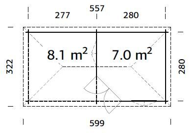 Aiapaviljon Melanie 7,0 + 8,1 m² цена и информация | Kuurid ja aiamajad | kaup24.ee