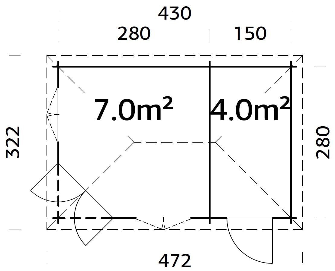 Aiapaviljon Melanie 11,0 m² kuuriga hind ja info | Kuurid ja aiamajad | kaup24.ee