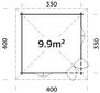 Aiapaviljon Melanie 9,9 m² hind ja info | Kuurid ja aiamajad | kaup24.ee