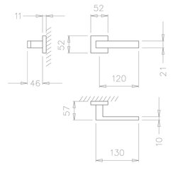 Ukselingi komplekt Tupai 2275 Q koos WC-nupp цена и информация | Дверные ручки | kaup24.ee