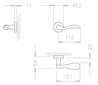 Ukselingi komplekt Tupai 1948 R koos WC-nupp hind ja info | Ukselingid | kaup24.ee