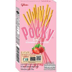 Pulgad POCKY (MAASIKA MAITSE), 38g hind ja info | Suupisted, krõpsud | kaup24.ee