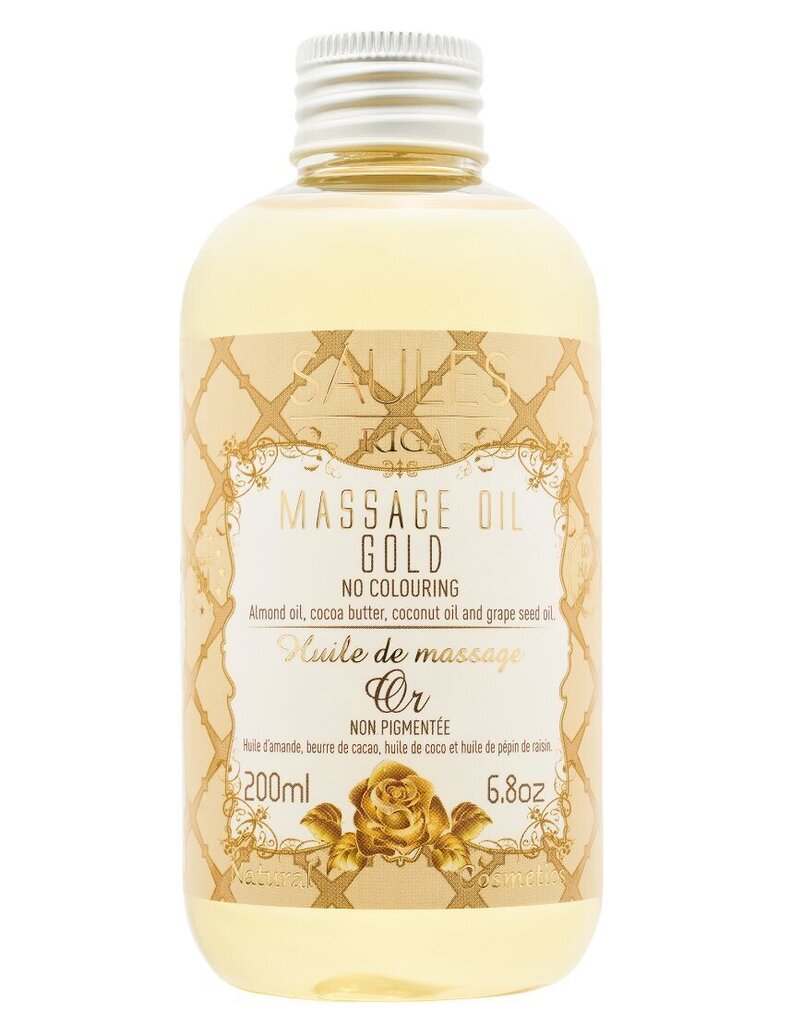 Massaažiõli Gold Saules Fabrika, 200 ml цена и информация | Massaažiõlid | kaup24.ee