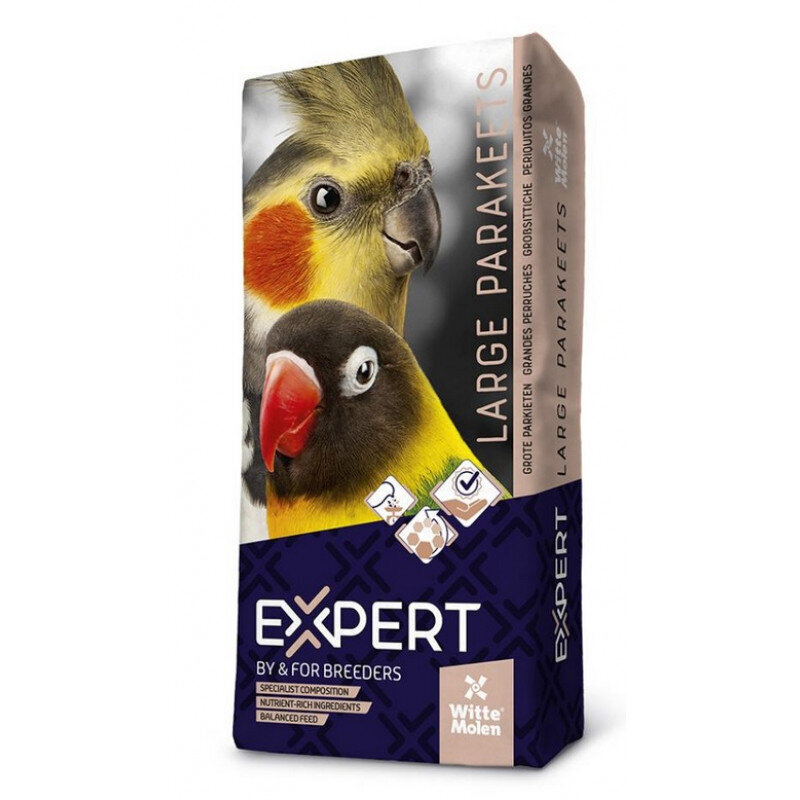 Witte Molen Expert Premium Large Papagoid, 20kg - Premium toit keskmise suurusega papagoidele, Z 320035 hind ja info | Linnutoidud | kaup24.ee