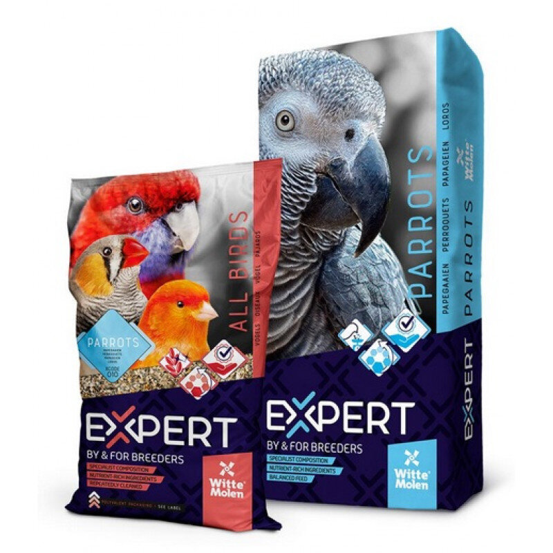 Witte Molen Expert Papagoid, 4kg - toit suurtele papagoidele, Z 320066 цена и информация | Linnutoidud | kaup24.ee