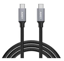 USB кабель Aukey LLTS102835, USB-C - USB 2.0, плетение, нейлон, 1 м, черный цена и информация | Borofone 43757-uniw | kaup24.ee