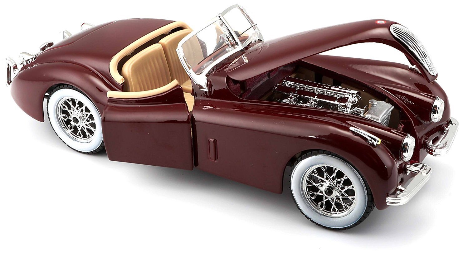 Mudelauto Jaguar XK 120 Roadster Bburago 1:24 hind ja info | Poiste mänguasjad | kaup24.ee