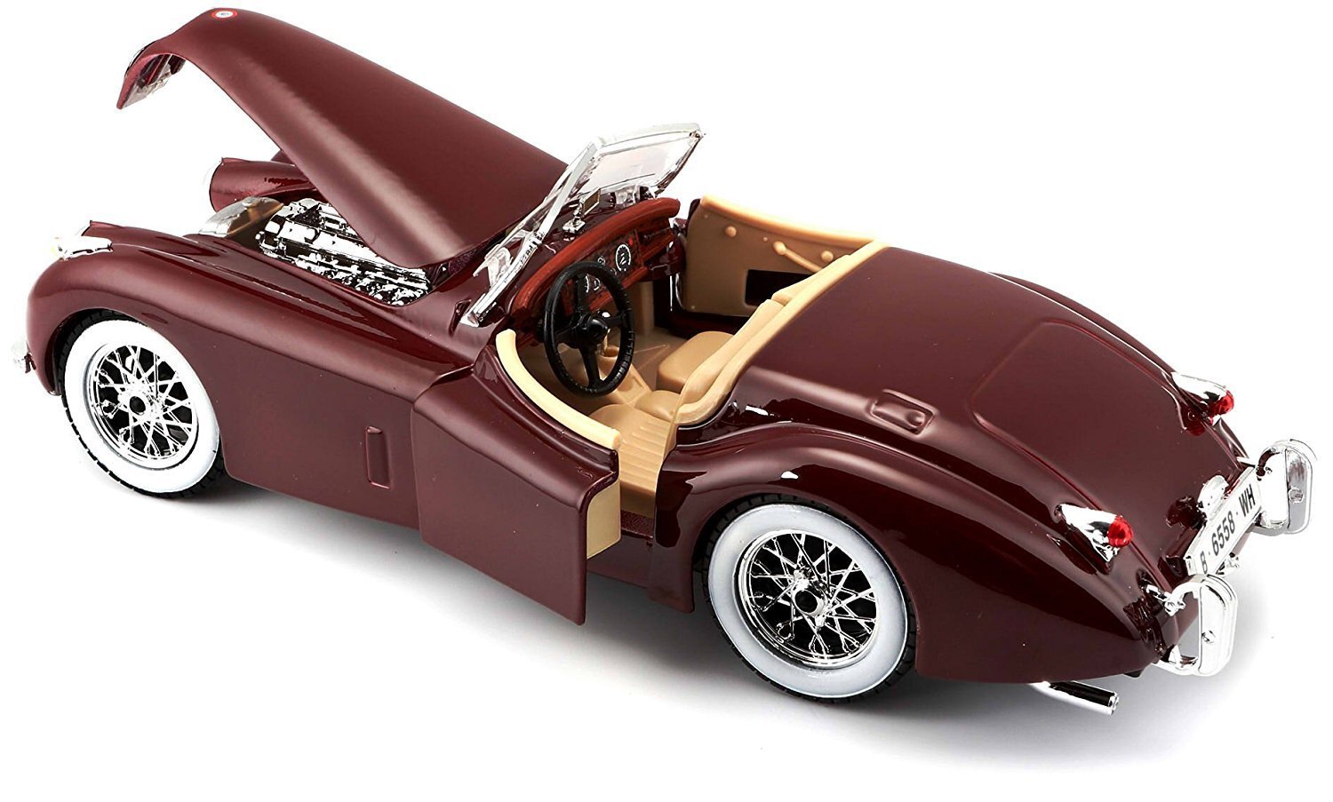 Mudelauto Jaguar XK 120 Roadster Bburago 1:24 цена и информация | Poiste mänguasjad | kaup24.ee