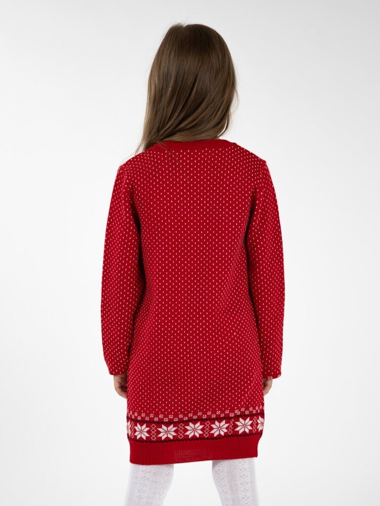 Kleit tüdrukutele Kimko Red, punane цена и информация | Tüdrukute kleidid | kaup24.ee