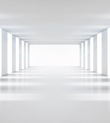 Фотообои - Белый коридор  225х250 см цена и информация | Фотообои | kaup24.ee