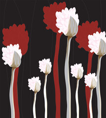 Fototapeet - Stiliseeritud lilled 225 x 250 cm hind ja info | Fototapeedid | kaup24.ee