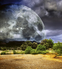 Фотообои - Луна 225х250 см цена и информация | Фотообои | kaup24.ee