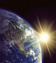 Фотообои - Земля и бесконечный космос 225х250 см цена и информация | Фотообои | kaup24.ee