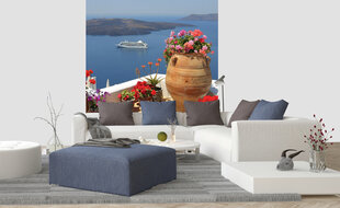 Fototapeet - Kreeka panoraam 225 x 250 cm hind ja info | Fototapeedid | kaup24.ee