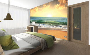Fototapeet - Päikeseloojang merel 225 x 250 cm цена и информация | Фотообои | kaup24.ee