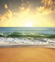Fototapeet - Päikeseloojang merel 225 x 250 cm hind ja info | Fototapeedid | kaup24.ee