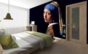 Fototapeet - Tütarlaps pärlkõrvarõngaga 225 x 250 cm hind ja info | Fototapeedid | kaup24.ee