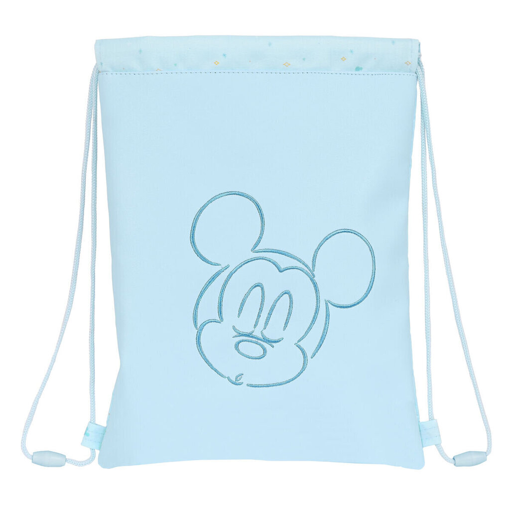 Pingutusnööridega spordiseljakott Mickey Mouse Clubhouse, helesinine (26 x 34 x 1 cm) цена и информация | Koolikotid, sussikotid | kaup24.ee