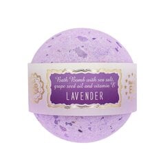 Бурлящий шарик для ванны «LAVENDER» с морской солью и маслом виноградныз косточек Saules Fabrika, 145 г цена и информация | Масла, гели для душа | kaup24.ee