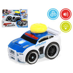 Mänguauto heli ja valgusega Stunt car Crash, sinine hind ja info | Poiste mänguasjad | kaup24.ee
