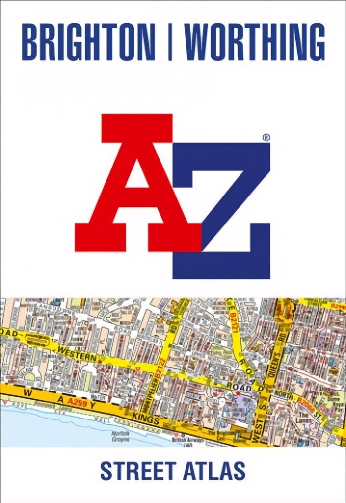 Brighton and Worthing A-Z Street Atlas New Seventh edition цена и информация | Reisiraamatud, reisijuhid | kaup24.ee