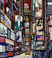 Fototapeet - Times Square 225 x 250 cm hind ja info | Fototapeedid | kaup24.ee