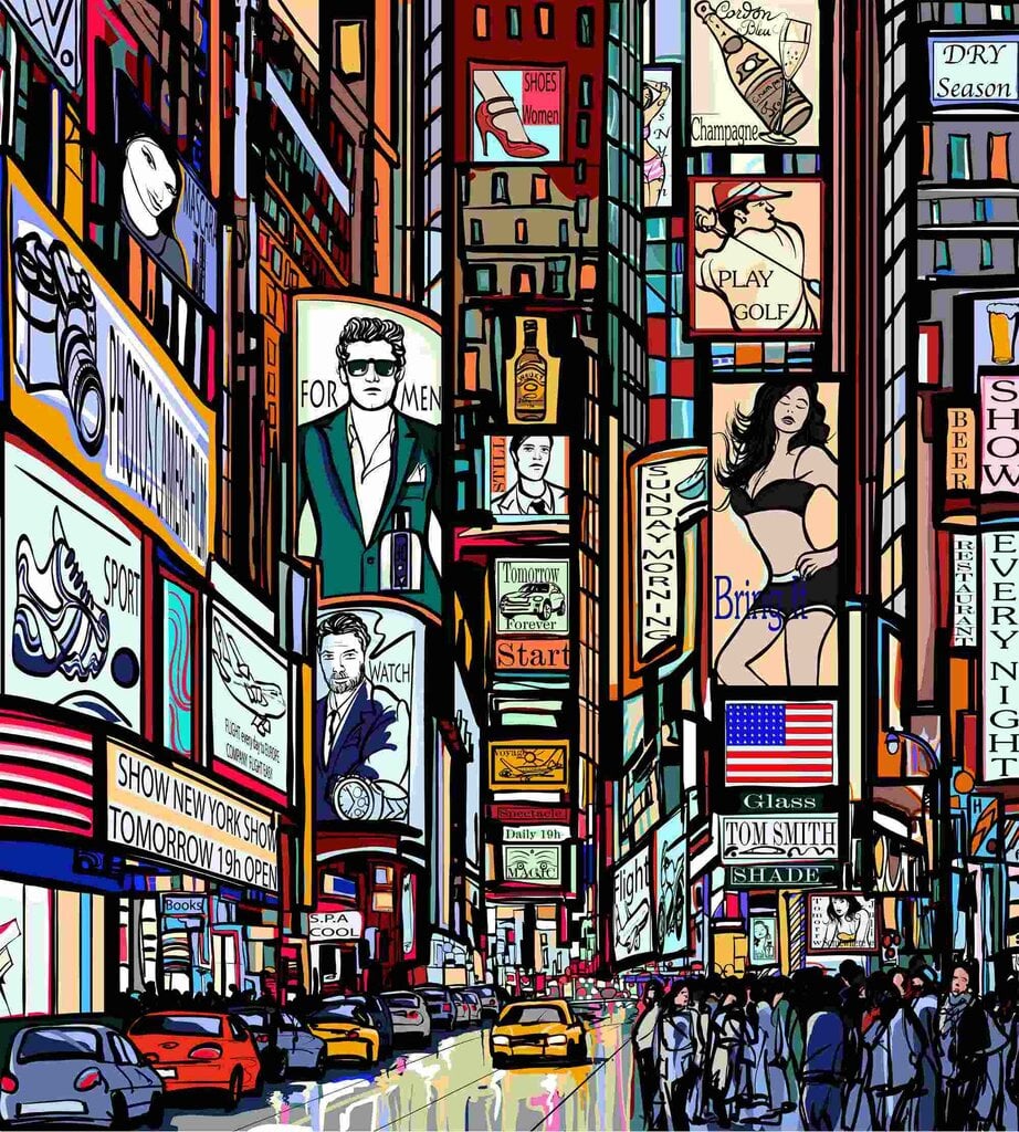 Fototapeet - Times Square 225 x 250 cm цена и информация | Fototapeedid | kaup24.ee