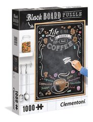 Пазл Black Board "Coffee" Clementoni, 1000 д. цена и информация | Пазлы | kaup24.ee