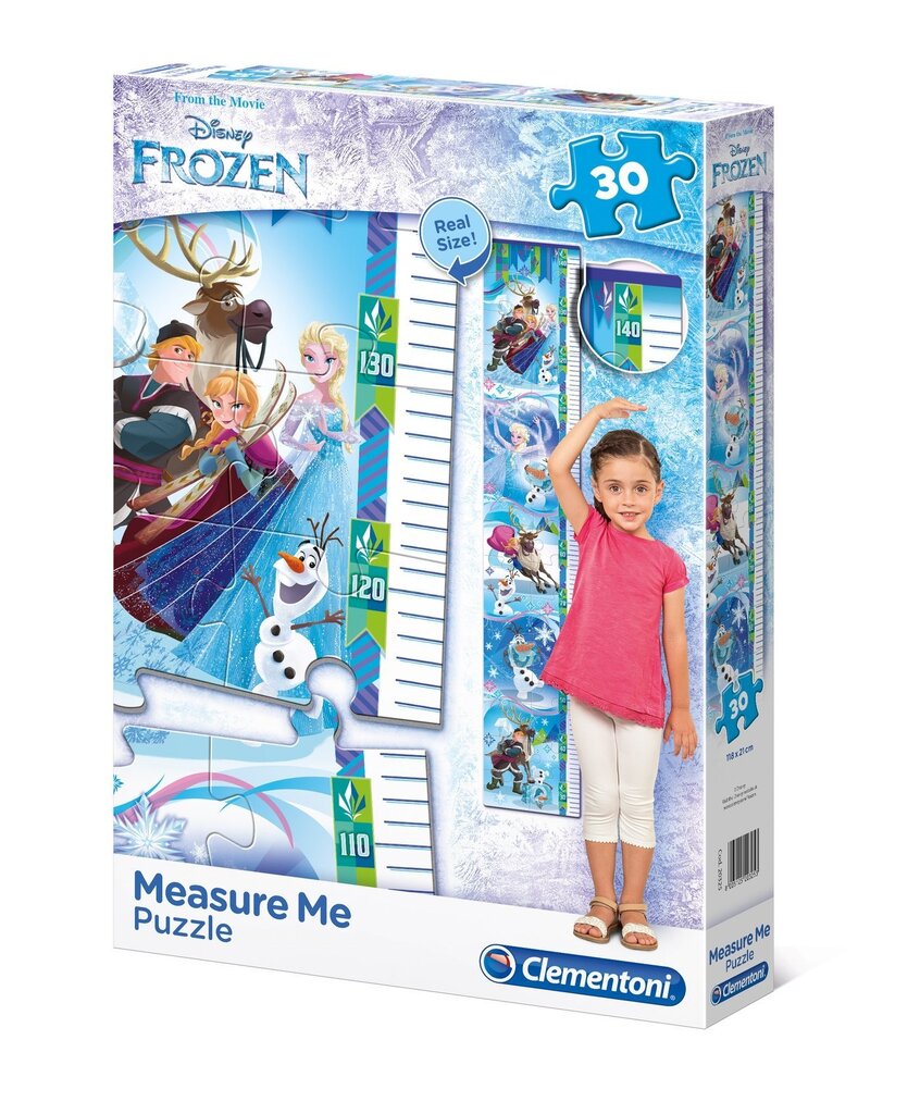 Pusle Clementoni Frozen laste mõõdupuu, 30 tk Maxi цена и информация | Pusled | kaup24.ee