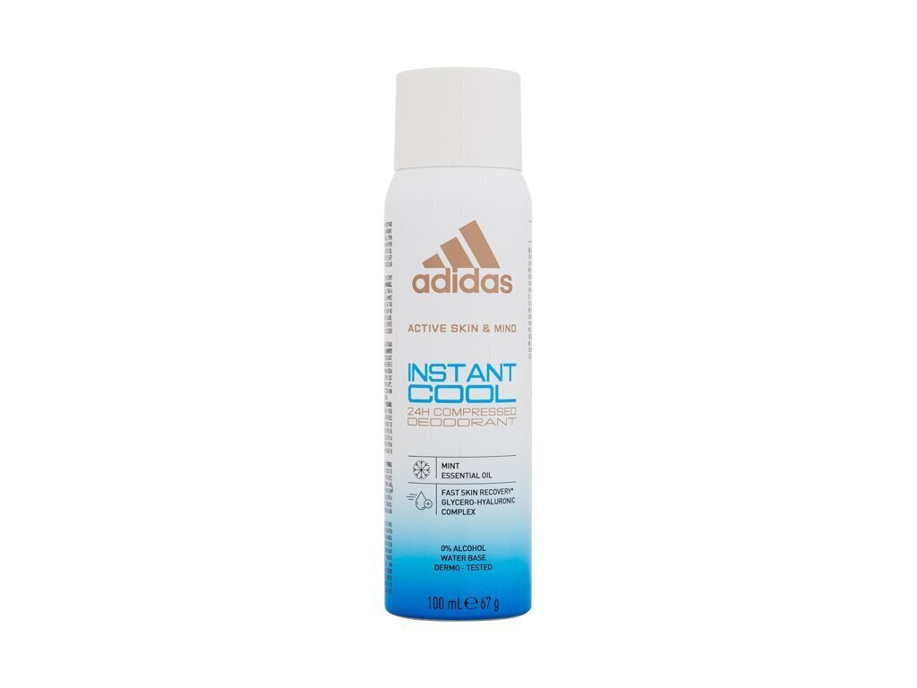 Spreideodorant Adidas Instant Cool 100 ml цена и информация | Deodorandid | kaup24.ee