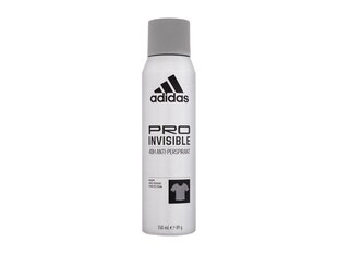 Спрей дезодорант для мужчин Adidas Pro Invisible 48ч 150 мл цена и информация | Adidas Личная гигиена | kaup24.ee