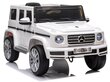 Elektriauto lastele Mercedes G500, valge цена и информация | Laste elektriautod | kaup24.ee