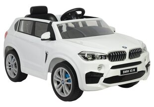 Elektriauto lastele BMW X5 M, valge hind ja info | Laste elektriautod | kaup24.ee