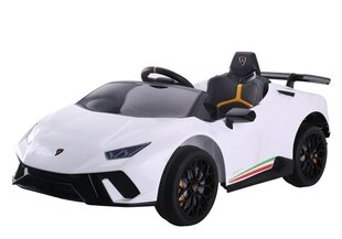 Elektriauto lastele Lamborghini Huracan, valge hind ja info | Laste elektriautod | kaup24.ee