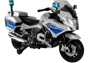 Elektriline mootorratas lastele BMW R1200 Police, hõbedane hind ja info | Laste elektriautod | kaup24.ee