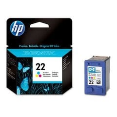 Rašalo kasetė HP 22, trijų spalvų hind ja info | Tindiprinteri kassetid | kaup24.ee