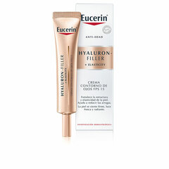 Крем для области вокруг глаз Eucerin Hyaluron-Filler SPF15, 15 мл цена и информация | Сыворотки, кремы для век | kaup24.ee