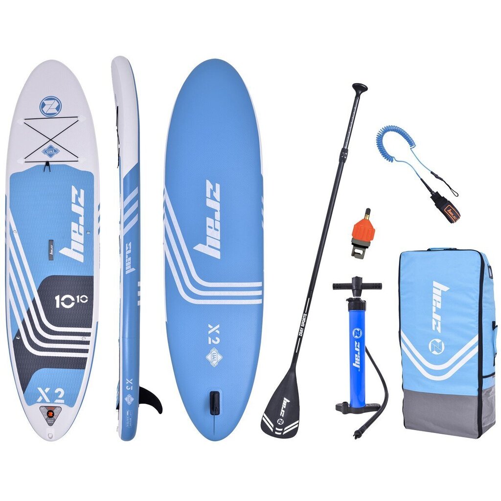 "Zray X-Rider Deluxe X2 täispuhutav SUP Outdoor Sport Paddleboard komplekt Ultimate Agile Light tehnoloogiaga, sinine hind ja info | Veesport | kaup24.ee