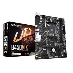 Gigabyte B450M K (rev. 1.0), Micro ATX, AM4, DDR4 цена и информация | Gigabyte Компьютерная техника | kaup24.ee