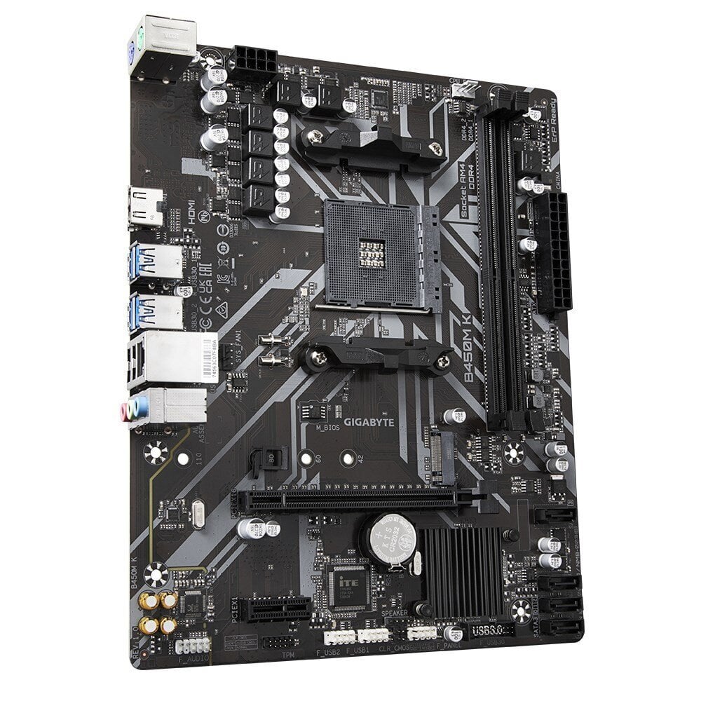 Gigabyte B450M K (rev. 1.0), Micro ATX, AM4, DDR4 hind ja info | Emaplaadid | kaup24.ee