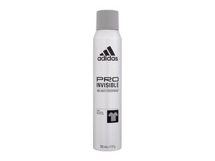 Spreideodorant meestele Adidas Pro Invisible 48h 200 ml hind ja info | Deodorandid | kaup24.ee