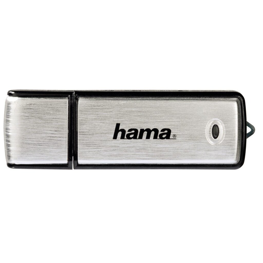 Mälupulk Hama Fancy, USB 2.0, 32 GB, 10 MB/s, must/hõbedane hind ja info | Mälupulgad | kaup24.ee