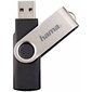 Mälupulk Hama Rotate, USB 2.0, 32 GB, must/hõbedane hind ja info | Mälupulgad | kaup24.ee