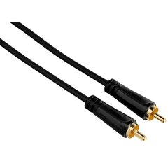 RCA juhe Hama 1 x cinch - 1 x cinch, 1.5 m, Techline, must цена и информация | Кабели и провода | kaup24.ee