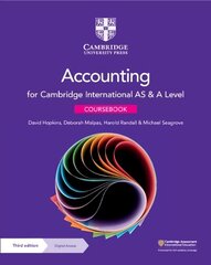 Cambridge International AS & A Level Accounting Coursebook with Digital Access (2 Years) 3rd Revised edition hind ja info | Majandusalased raamatud | kaup24.ee