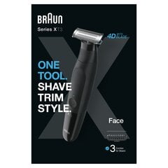 Braun Series X XT3100 цена и информация | 9D бритвы 6-в-1 электрические бритвы для лысины водостойкие влажные/сухие мужские бритвы для ухода за волосами USB аккумуляторная бритва для бороды | kaup24.ee