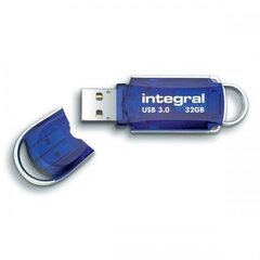 Mälupulk Integral Courier 32 GB USB 3.0, 80/25 MBs, sinine hind ja info | Mälupulgad | kaup24.ee