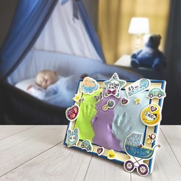Komplekt beebi käe- või jalajäljele (poisile) hind ja info | Imikute mänguasjad | kaup24.ee