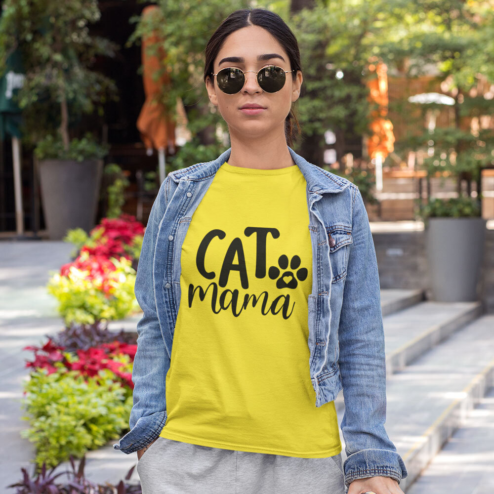 Naiste T-särk Cat mama hind ja info |  Originaalsed T-särgid | kaup24.ee