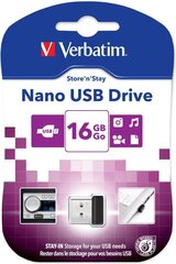 Verbatim Store n Stay 16GB USB 2.0 цена и информация | USB накопители | kaup24.ee